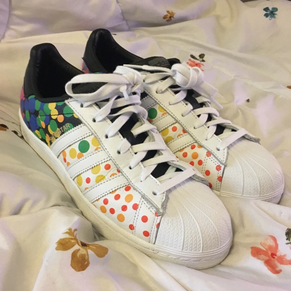 Almost new! 2017 Pride Edition adidas shelltoes!